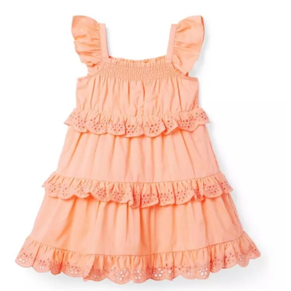 Janie and Jack Eyelet Ruffle Dress Size 2T - Picture 6 of 6